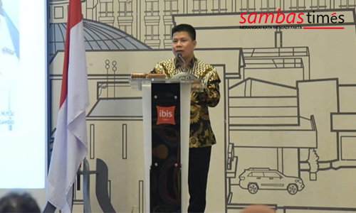 Bupati Satono membuka Bimtek Sakib bagi Pimpinan SKPD, Kamis, (21/7/2022) di Pontianak