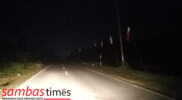 Jalan Negara di Rambi - kartiasa gelap gulita karena tidak memiliki PJU