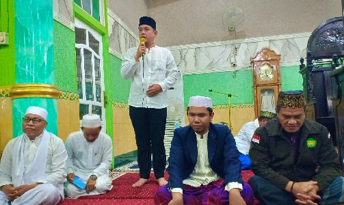 Wakil Bupati Sambas Fahrur Rofi pada kegiatan Sajadah Fajar, Kamis (8/9/2022) di Masjid Al Jihad, Desa Lorong, Sambas.