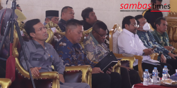 Ketua DPRD Sambas Abu Bakar saat menghadiri Seminar BMF, Kamis (20/10/2022) di Aula Utama Kantor Bupati Sambas.