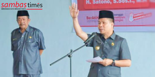 Bupati Kabupaten Sambas H Satono S Sos I. MH 