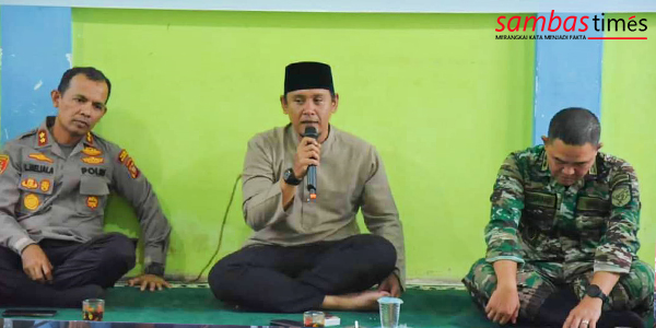 Wakil Bupati Sambas Fahrur Rofi saat menyampaikan apresiasi Launching Balai Rehabilitasi, Jumat (11/11/2022) di Kecamatan Sejangkung.