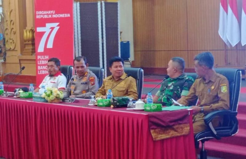 Kadis Parpora Kabupaten Sambas pada kegiatan silaturahmi bersama Atlet dan Pelatih, Senin (12/12/2022).