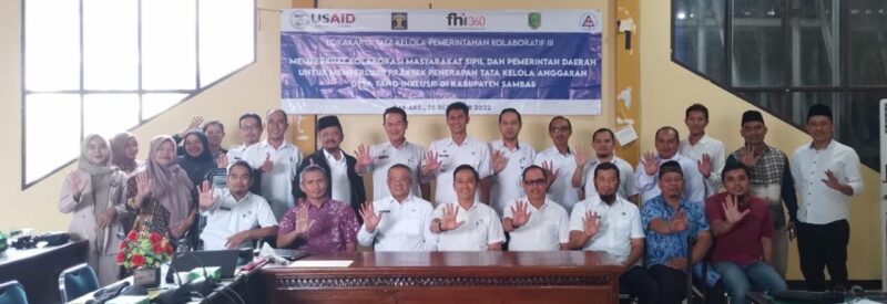 Usai deklarasi, peserta workshop dan undangan yang hadir mengabadikannya dengan sesi foto bersama, Kamis (29/12/2022).