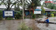 Kondisi banjir yang terjadi di beberapa wilayah Kabupaten Sambas