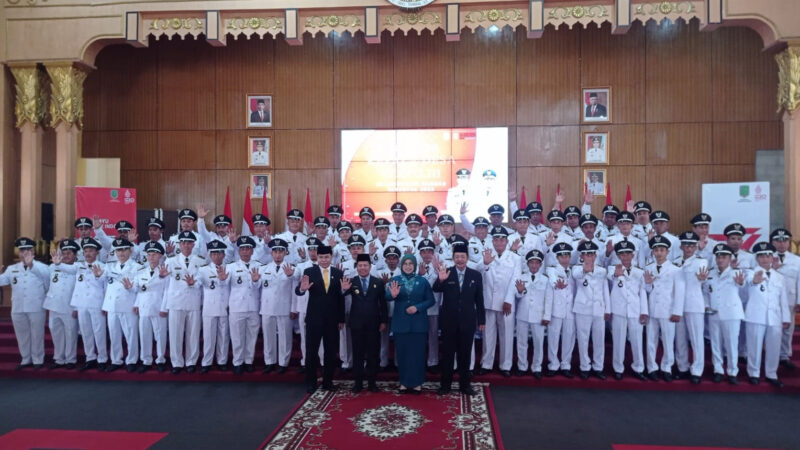 Pelantikan 53 Kades hasil Pilkades 2022, Selasa (27/12/2022).