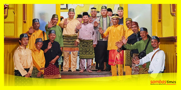 Bupati Sambas Satono saat menghadiri silaturahmi Kapolres Sambas AKBP Sugiyatmo di Istana Alwaazikhoebillah, Sabtu (21/1/2023) lalu.