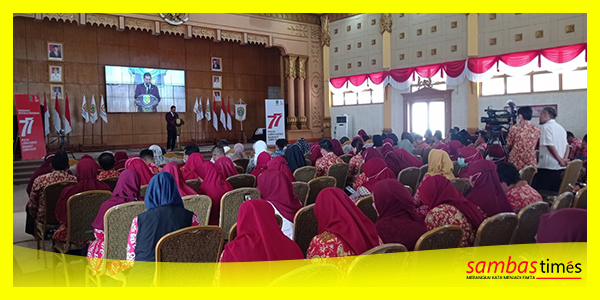 Suasana Seminar Keperawatan dan Rakerda ke-2 PPNI Kabupaten Sambas, Rabu (18/1/2023).