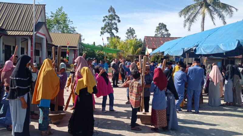 Suasana syukuran Panen Padi dan Ruah Amping, Rabu (22/2/2023).