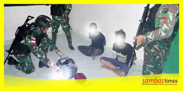 Sabu sebesar 7,1 Kg yang berhasil diamankan Satgas Pamtas RI-Malaysia di Jagoi Babang, Senin (6/2/2023).