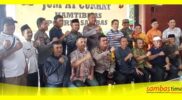 Mujahidin Tokoh Agama Kabupaten Sambas foto bersama usai kegiatan Jumat Curhat bersama Polres Sambas