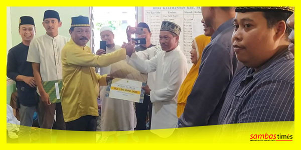 Sehan A Rahman Anggota DPRD Sambas pada kegiatan Safari Ramadan Pemda Sambas, Minggu (26/3/2023).