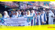Suasana meriah Pawai Taaruf Kecamatan Teluk Keramat menyambut Bulan Suci Ramadan 1444 Hijriah