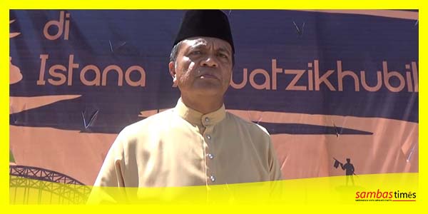 Anwari Anggota DPRD Sambas pada kegiatan Tumpak aku Salok Orang Sambas, Kamis (18/5/2023).