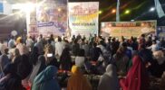 Suasana Halal Bihalal Masjid 1001 Kubah yang disampaikan tausiah Ustadz Hatoli