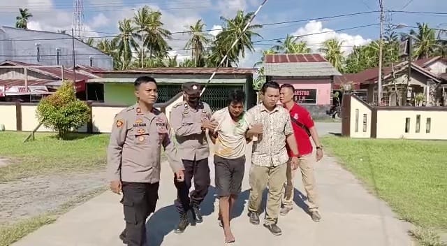 Residivis kambuhan pencurian motor yang diamankan petugas Polsek Jawai, Jumat (12/5/2023).