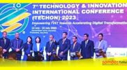Direktur Poltesa Yuliansyah saat mengikuti Seminar Internasional Techon 2023 di Waterfront Hotel Kuching, Sarawak, Malaysia.
