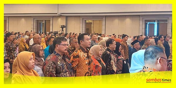 Wakil Bupati Sambas Fahrur Rofi menghadiri Temu Kerja Nasional TPPS se Indonesia di Kabupaten Banyuasin, Sumatera Selatan. Senin, (3/7/2023).