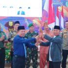 Bupati Sambas Satono melepas Kafilah MTQ ke-XXXI Kabupaten Sambas, Kamis (10/8/2023) di Aula Utama Kantor Bupati Sambas.