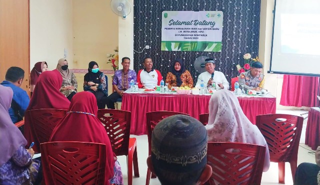 Sosialisasi Tiga Vaksin jenis baru untuk Anak Sekolah dan Bayi, Jumat (11/8/2023) di Aula Puskemas Semparuk.