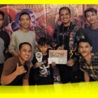Ketua Panitia Turnamen Mobile Legend Gilang bersama Juara 1, Minggu (27/8/2023).