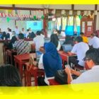 Korwil Disdikbud Kecamatan tebas menggelar Coaching Akses Rapor Pendidikan dan Perencanaan Berbasis Data melalui komunitas belajar, Kelompok Kerja Kepala Sekolah (K3S) Kecamatan Tebas. Kamis (31/8/2023).