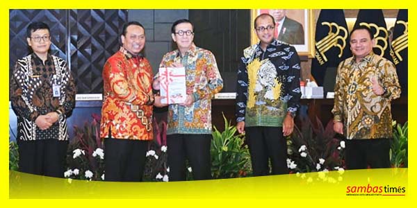 Menteri Hukum dan HAM Republik Indonesia, Yasonna H Laoly menerima Opini WTP dari BPK RI, Jumat (4/8/2023).
