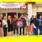 Nurul Alfikri bersama pengurus FMKP periode 2023 - 2024 mengabadikan momen usai Mubes XXV, Senin (21/8/2023) di Kantor Desa Pemangkat Kota.