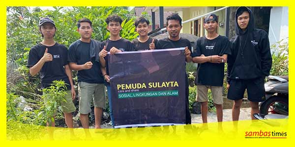 Pemuda Sulayta Desa Tri Mandayan melakukan aksi sosial membagikan Sembako kepada warga di Desa Tri Mandayan.
