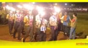 Ratusan pelajar se Kecamatan Sambas mengikuti Lomba Pawai Obor