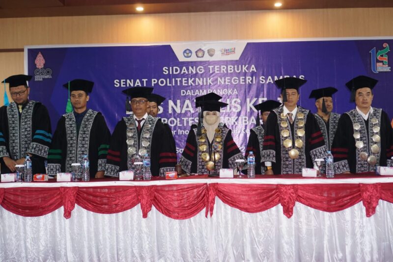 Dokumentasi Sidang Senat Terbuka Politeknik Negeri Sambas.