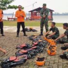 Pelatihan bersama Basarnas, Lanud Sanggau Ledo dan Bakamla, Rabu (6/9/2023) di Pos Basarnas Sintete Kecamatan Semparuk.