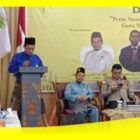 Ketua Komisi IV DPRD Kalbar H Subhan Nur menyampaikan sambutan pada Dialog Publik MABM, Sabtu (30/9/2023).