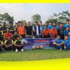 Tim Sepakbola Liga Bubur Padas Figo Cup 2023 foto bersama usai turnamen, Sabtu (2/9/2023) di Kecamatan Teluk Keramat.