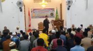 Ustadz Atbah Romin Suhaili Lc menyampaikan tausiyah Maulid Nabi Muhammad SAW 1445 H di Masjid Syahrul Mubarak Kartiasa, Senin (2/10/2023).