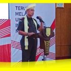 Kajati Kalbar Dr Drs Muhammad Yusuf SH MH menyampaikan ceramah hukum pada Kunker ke Kabupaten Sambas, Rabu (4/10/2023).