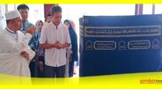Ketua PP Masjid 1001 Kubah Drs H Karlan menyampaikan tata cara Manasik Umrah