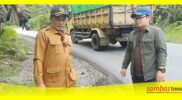 Ketua Komisi IV DPRD Kalbar H Subhan Nur melakukan monitoring pembangunan Kabupaten Sambas dari APBD Provinsi Kalbar