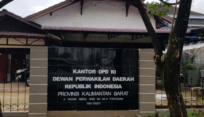 Kantor Perwakilan DPD Ri di Jalan Daen Hadi Pontianak
