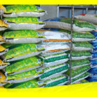 Stok kebutuhan beras premium di Pasar Sambas yang mengalami kenaikan, Kamis (22/2/2024).