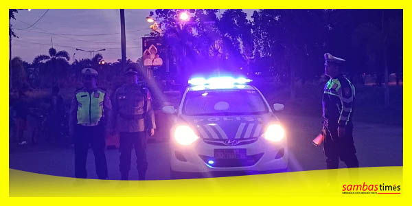 Satlantas Polres Sambas melakukan patroli penertiban aksi balap liar yang meresahkan pengguna jalan dan masyarakat sekitar.