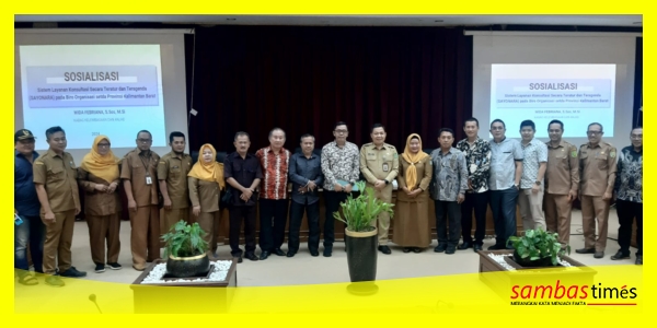Pansus II DPRD Sambas foto bersama usai konsultasi ke Biro Organisasi Setda Kalbar, Senin (19/8/2024).