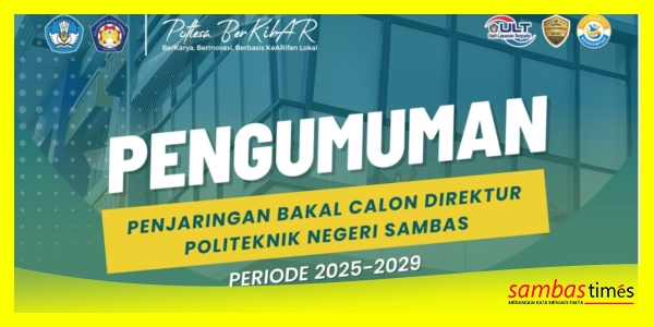 Brosur Pengumuman Pembukaan Pemilihan Direktur Poltesa Periode 2025-2029 mulai diumumkan Senat Poltesa