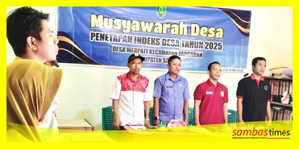 Pelaksanaan Musdes Indeks Desa yang dilaksanakan Desa Semata, Kecamatan Tangaran, di Kantor Desa Semata, Senin (19/5/2025).