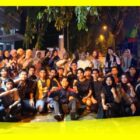 Pengurus KMKS foto bersama Calon Mahasiswa Baru asal Sambas yang mengikuti tes seleksi mandiri di Pontianak.