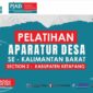 Brosur pelatihan Jurnalistik Aparatur Pemerintah Desa se Kabupaten Ketapang yang akan dilaksanakan, Sabtu-Minggu (1-2/10/2025) oleh KBM.