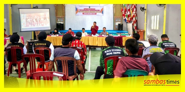 Pemerintah Desa Arung Medang, Kecamatan Tangaran, Kabupaten Sambas menyampaikan LPPD-LKPPD di Aula Kantor Desa Arung Medang, Kamis (22/01/2026).
