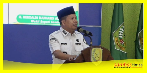 Bupati Sambas H Satono menyambut baik Program ZIS, di Aula Utama Kantor Bupati Sambas, Rabu (11/2/2026).