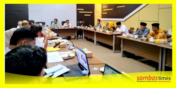 Komisi I DPRD Kalbar saat melakukan Monitoring DOB di Kantor Bupati Sambas, Rabu (15/4/2026).