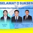 Ucapan selamat kepada Dosen-dosen Poltesa yang berhasil lolos Pendanaan Riset dan PKM Kemdiktisaintek 2026. 
